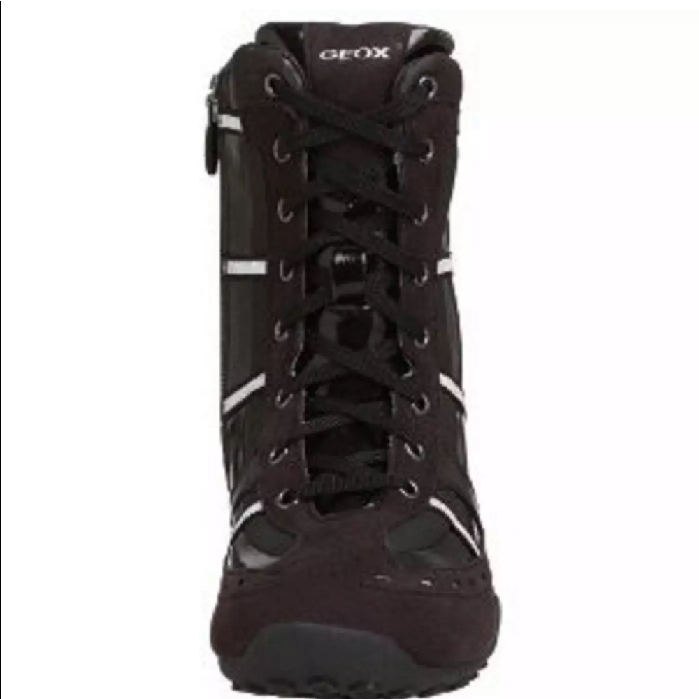 GEOX GIRLS SNEAKERS BOOTS WATERPROOF BLACK SZ 13 - Picture 2 of 7